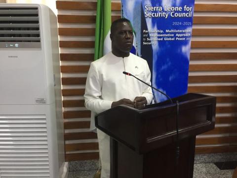 Prof David Francis, foreign minister Prof David Francis, foreign minister