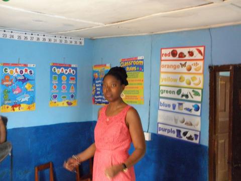 Fallah Hausman in one of the classrooms Fallah Hausman in one of the classrooms