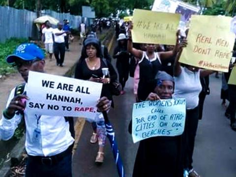 Protests followed the brutal killing of Hannah Bockarie Protests followed the brutal killing of Hannah Bockarie