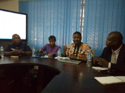 Representatives from the Police, IGR, ACC and CGG at the launch of the anti-corruption report Representatives from the Police, IGR, ACC and CGG at the launch of the anti-corruption report