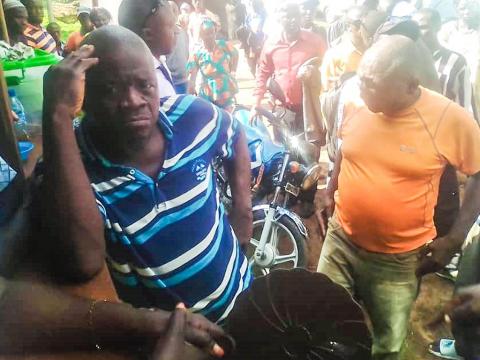 Residents of Leppiama Section at the resident of Resident Minister East, Fatorma Residents of Leppiama Section at the resident of Resident Minister East, Fatorma