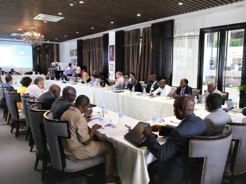 SIerra Leone gov't and World Bank Officials at the Roundtable meeting Officials of SIerra Leone Gov't World Bank at the Roundtable meeting