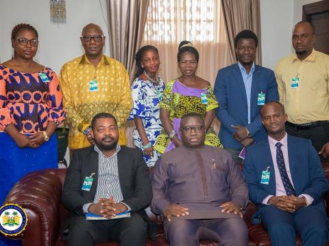 SLAJ Executive pose with President Bio SLAJ Executive pose with President Bio