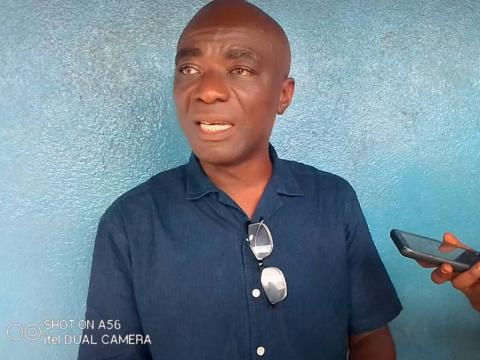 SMEDA boss , shaka Samuel Sannoh speaking in Kenema SMEDA boss , shaka Samuel Sannoh speaking in Kenema