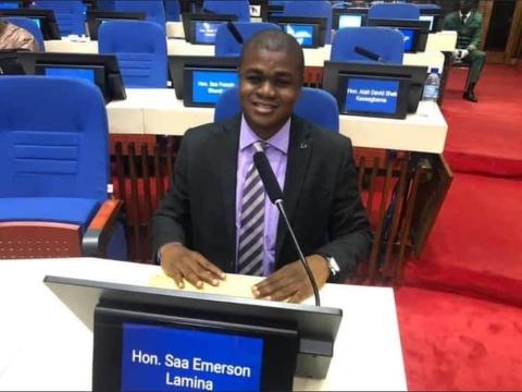 Saa Emerson Lamina, Chairman of the committee on mines Saa Emerson Lamina, Chairman of the committee on mines