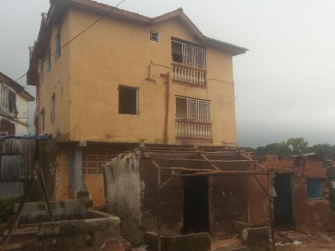 School housing the Portee disaster victims School housing the Portee disaster victims