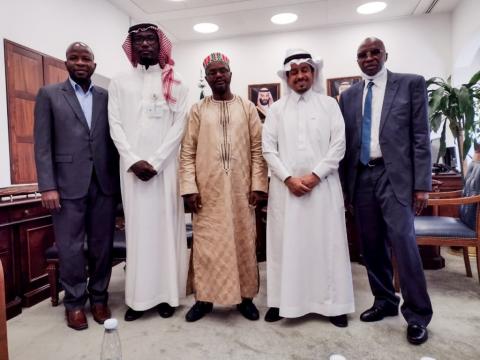 Sierra Leone ambassador and the Saudi dignitaries Sierra Leone ambassador and the Saudi dignitaries