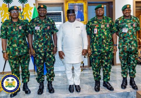 Sierra Leone’s President Julius Maada Bio Receives High-Powered Delegation from ECOWAS and Federal Republic of Nigeria After Security Breach in Freetown Sierra Leone’s President Julius Maada Bio Receives High-Powered Delegation from ECOWAS and Federal Republic of Nigeria After Security Breach in Freetown