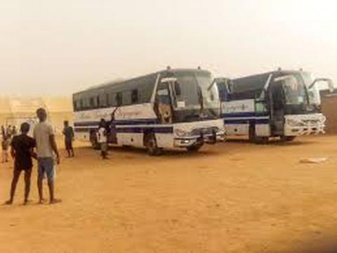 Stranded Sierra Leoneans in their camp in Niger Stranded Sierra Leoneans in their camp in Niger