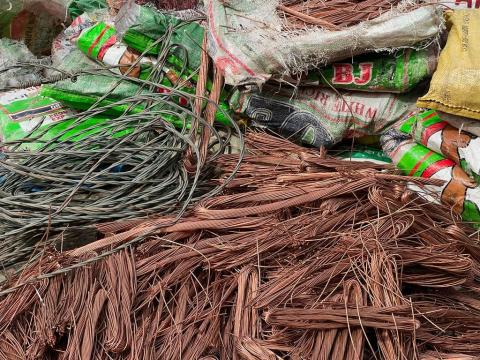 Stolen copper and other electricity materials Stolen copper and other electricity materials