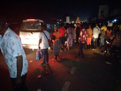Stranded Commuters at Ferry Junction in the east Stranded Commuters at Ferry Junction in the east