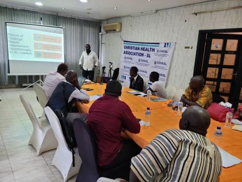 The Christian Health Association of Sierra Leone helped organized the training The Christian Health Association of Sierra Leone helped organized the training