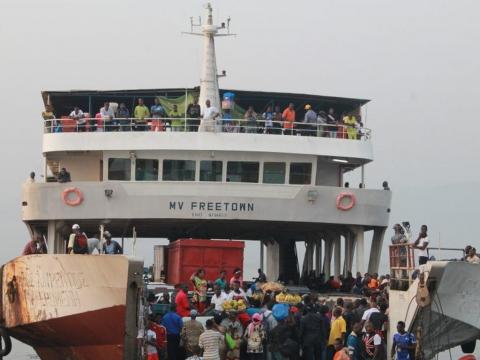 The MV Freetown ferry The MV Freetown ferry