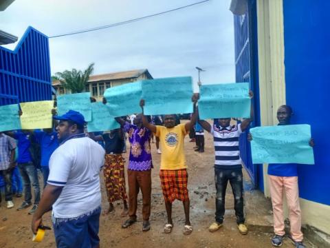 The Protesting Lecturers at the ETU The Protesting Lecturers at the ETU