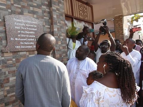 VP Juldeh unveiling the new station VP Juldeh unveiling the new station