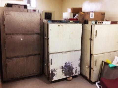 dilapidated refrigerators in the Northern Region Mortuary dilapidated refrigerators in the Northern Region Mortuary