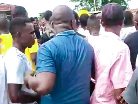 Protesting youth Protesting youth